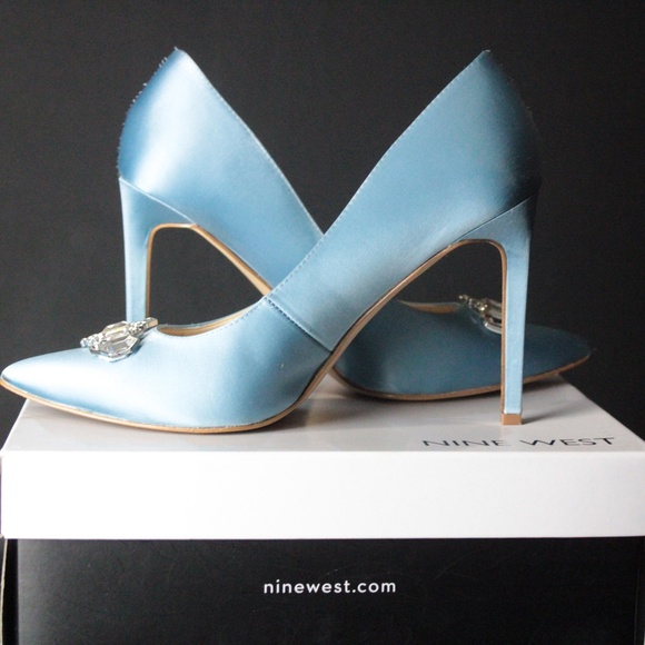 LIGTH BLUE HEELS NINE WEST - Picture 6 of 9